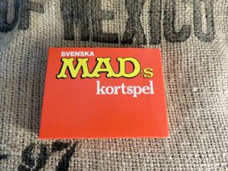 Swedish Mad Playing Cards Still In Plastic Wrapper