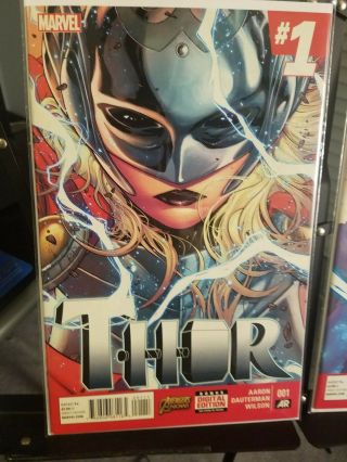 THOR (2014) 1 and 2 VF - NM - Jane Foster as Thor Marvel Comic Books Bag Boarded 2