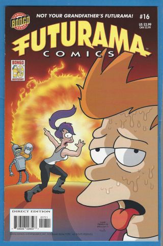 Futurama Comics 16 Nm,  (9.  6) Bongo 2004 Bender Fry Leela Matt Groening