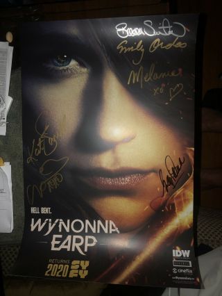 Sdcc 2019 Wynonna Earp 1 Variant Cast Signed Poster Including Melanie Scrofano