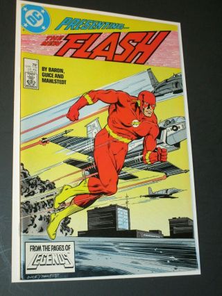 The Flash 1 By Dc (1987) 1st Wally West As The Flash In Own Title