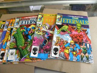 Marvel 1985 1st 8 of 12 issues THE ETERNALS 1 to 8 Series 2 qq 4