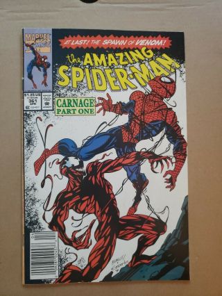 The Spider - Man First Carnage Appearance 361 362 363 (1992,  Marvel)