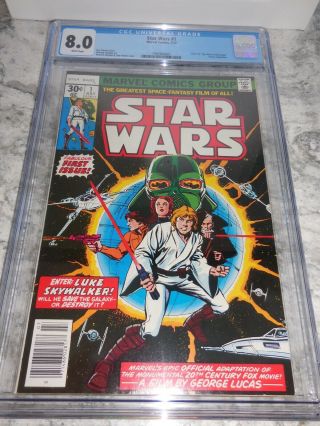 1977 Marvel Star Wars 1 Cgc 8.  0 Vf First Issue