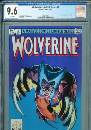 Wolverine Limited Series 2 (marvel 1982) Cgc Certified 9.  6