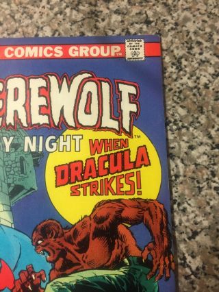 Werewolf by Night 15 Bronze Age Marvel Horror Tomb Of Dracula Cross Over 4
