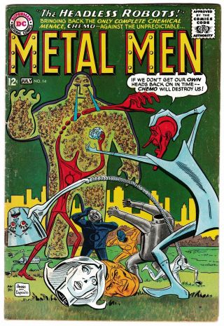 Metal Men 14 The Headless Robots (dc,  1965) Fn -