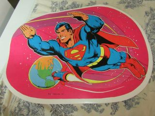 Vtg.  1977 Dc Comics Superman Place - Mat