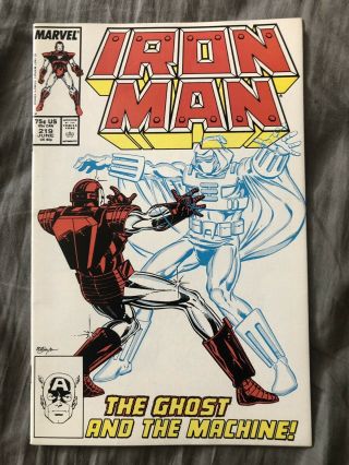 Iron Man 219 (1987) 1st Appearance Of The Ghost,  Nm/near