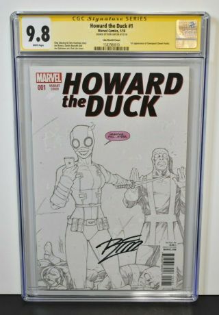 Howard The Duck 1 2016 Cgc Grade 9.  8 Signature Series Signed By Ron Lim Variant