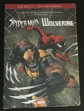 Spider - Man Wolverine By Wells & Madureira Marvel Comic Hc Hard Cover