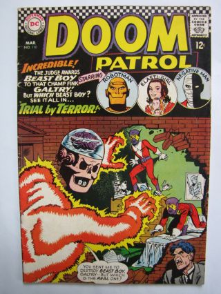 The Doom Patrol 110 (mar 1967,  Dc) [vg/fn 5.  0]