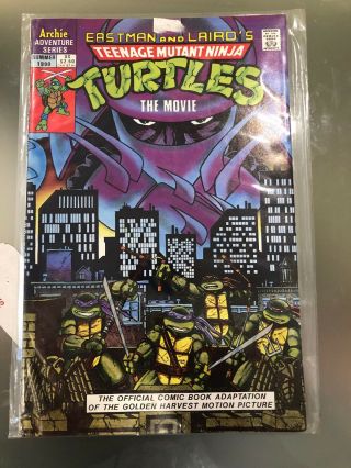 Teenage Mutant Ninja Turtles The Movie Archie Adventure Series Summer 1990