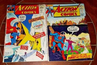 Action Comics W/superman 411 & 412,  (1972,  Dc) :