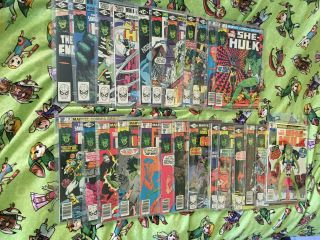 Complete 1979 Byrne She - Hulk 1 - 25 Vf,  Iron Fist 14 (good) Marvel Comics