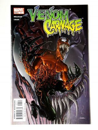 Marvel Comics 2004 Venom Vs Carnage 4 3rd Toxin Appearance Crain Vf/vf,  Movie