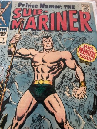 Sub - Mariner 1 (may 1968,  Marvel) Grade 7.  5