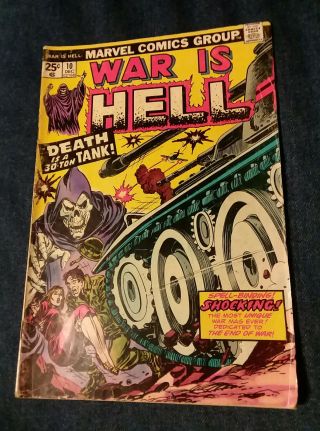 War Is Hell 10 December 1974 Vg Death Is A 30 Ton Tank 2nd Appearance Of Death