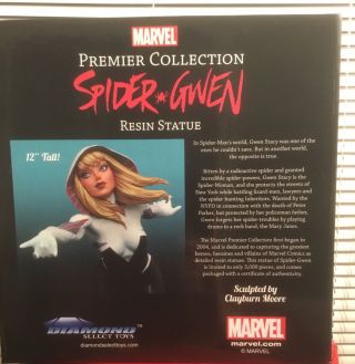 SPIDER - GWEN STATUE CS MOORE LIMITED EDITION 1916:3000 4
