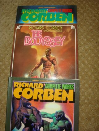 Richard Corben: Complete Vol.  1 & 3,  The Bodyssey (1985 - 87,  1st Editions)