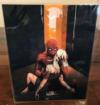 The Death Of Gwen Stacy Spider - Man Marvel Print Signed Logan Pack Le D /3000