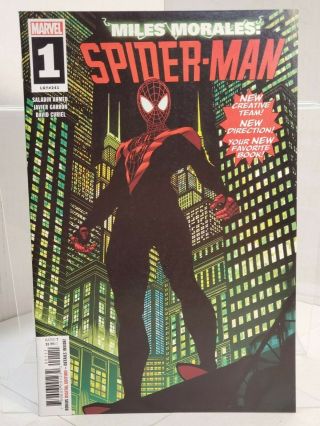 Miles Morales: Spider - Man 1 - 1st Printing (2019) 9.  0 Vf/nm Ahmed/garron