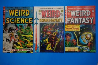 Weird Science 1 Weird Fantasy 2 Weird Sci - Fi 5 Ec Gemstone 1990s Wally Wood