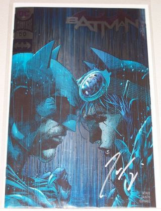 Batman 50 (2016) Con Foil Variant Signed By Writer Tom King Nm