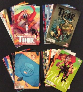 Mighty Thor 1 - 23 Comics Thor Girl Jane Foster Marvel 2016 Variants Poster Nm