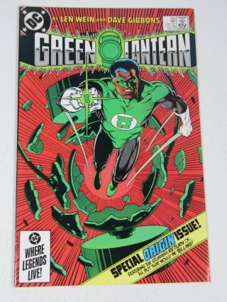 Green Lantern 185 (dc Comics 1985) John Stewart Origin Vf -