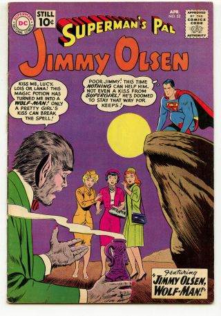 Jerry Weist Estate: Superman’s Pal Jimmy Olsen 52 (dc 1961) Vg No Res