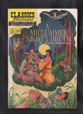 Classics Illustrated 87 Vg,  Hrn87 (o) A Midsummer Night 