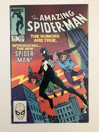 Spider - Man 252 (nm 9.  4) First Black Suit 1984 