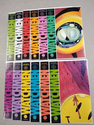 Dc Comics The Watchmen 1 - 12 Complete Set Hbo Series Coming First Print Vf/nm