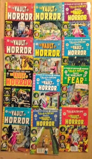 The Vault Of Horror.  Set Of 12 Ec / Russ Cochran Comics