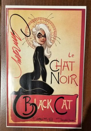 Black Cat 1 Nm,  2019 Variant D / Signed J.  Scott Campbell Le Chat Noir