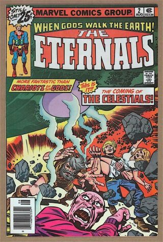 Eternals 2,  Vf/nm,  Jack Kirby,  Marvel,  1st Ajak,  Celestials,  1976,  More In Store