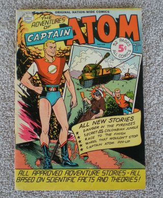 1950 Comic Book Captain Atom No.  1