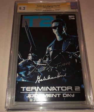 Terminator 2 Judgment Day Ss Cgc 9.  2 Signed By Robert Patrick & Gale Anne Hurd