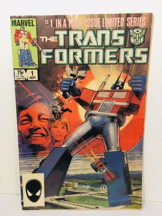 The Transformers 1 (sep 1984,  Marvel) Comic Optimus Prime Volume 1 Issue 1