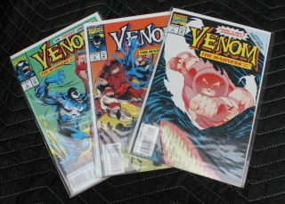 Venom The Madness 1 - 3 Marvel Comic Complete Set 1993 Nm Juggernaut