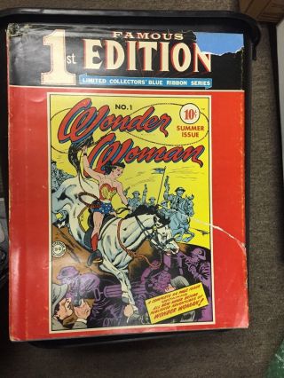 Famous First Edition Wonder Woman 1 1974,  Rare Hard Cover,  Dc Comics