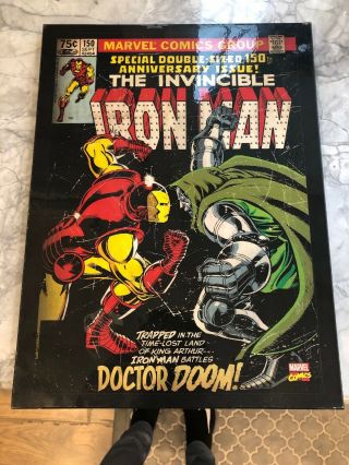 The Invincible Iron Man Plaque 150 Vf 1981 Dr.  Doom Double Issue John Romita