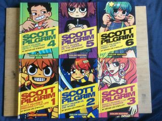Scott Pilgrim Full Color Hardcover Set Books 1 2 3 4 5 6