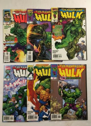 Marvel Comics Rampaging Hulk Complete Series 1 - 6 1998 Deal