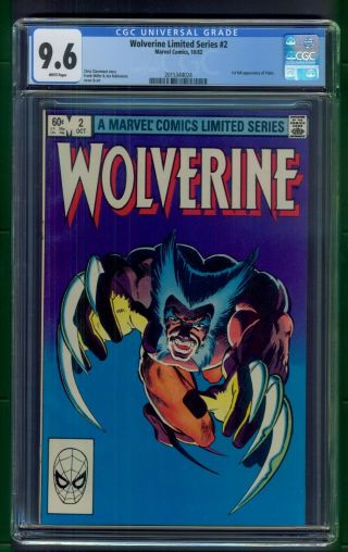 Wolverine Limited Series 2 (1982) Cgc Graded 9.  6 Frank Miller Cover & Art