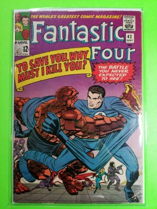 1965 Marvel Comics Fantastic Four 42 Silver Age Comic Book Jack Kirby Stan Lee