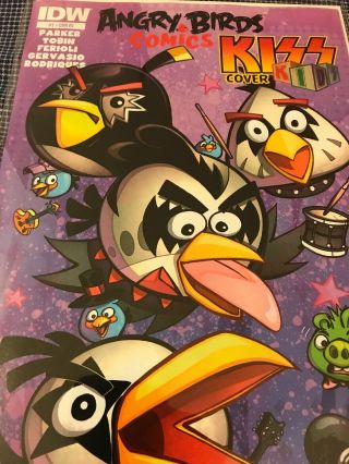 IDW Comics,  Angry Birds Kiss Cover,  NM 1 CVR RI 2