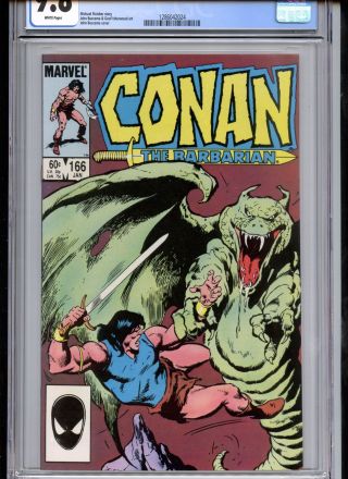 Conan The Barbarian 166 Cgc 9.  8 White Pages Buscema