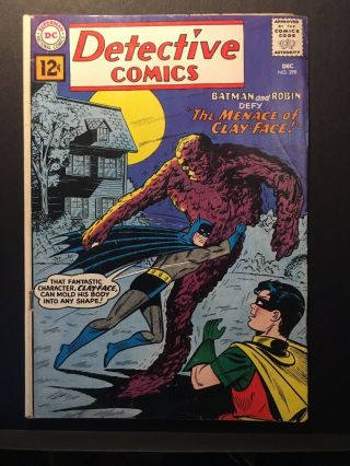 Detective Comics 298 1st Silver Age Clayface Solid Mid Low Grade